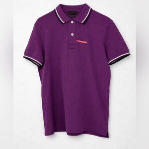 Prada Deep Plum Polo Shirt Men’s Size Medium | Short Sleeve